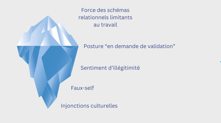 infographie - causes profondes des schémas professionnels négatifs et limitants chez les femmes HPI